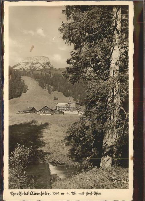 Hirschegg Kleinwalsertal Vorarlberg Sporthotel Auenhütte mit Gross_Ifen