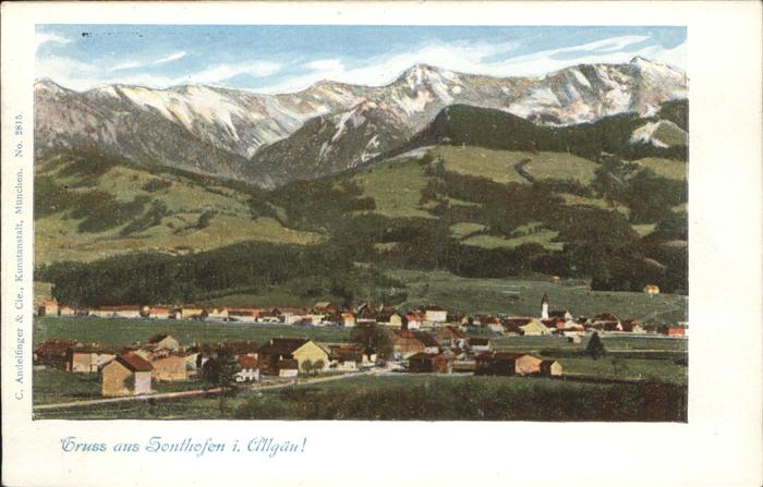 Sonthofen Oberallgaeu Gesamtansicht