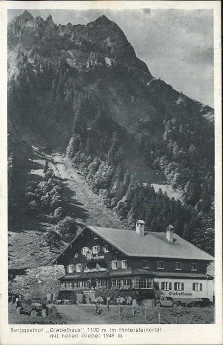 Hintersteinertal Berggasthof Giebelhaus