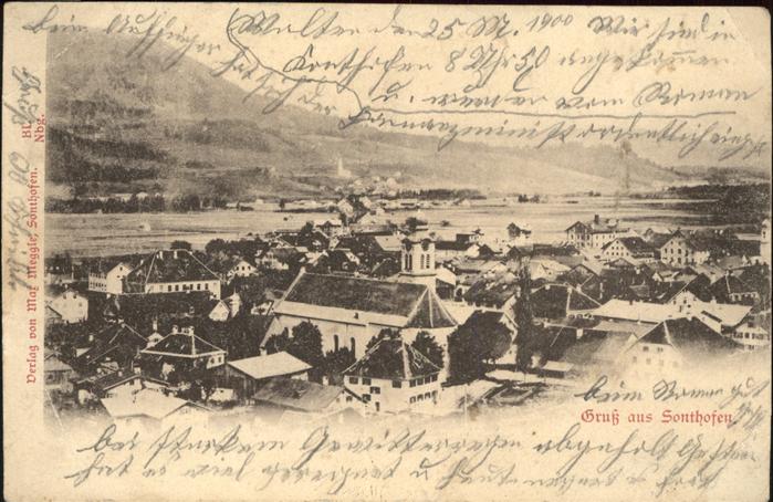 Sonthofen Oberallgaeu Gesamtansicht