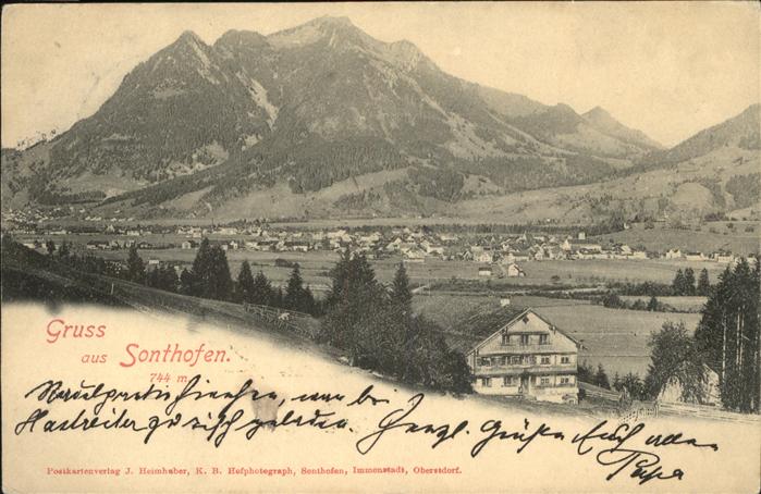 Sonthofen Oberallgaeu Gesamtansicht