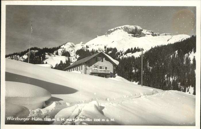 Hirschegg Kleinwalsertal Vorarlberg Würzburger Hütte Hohen-Ifen