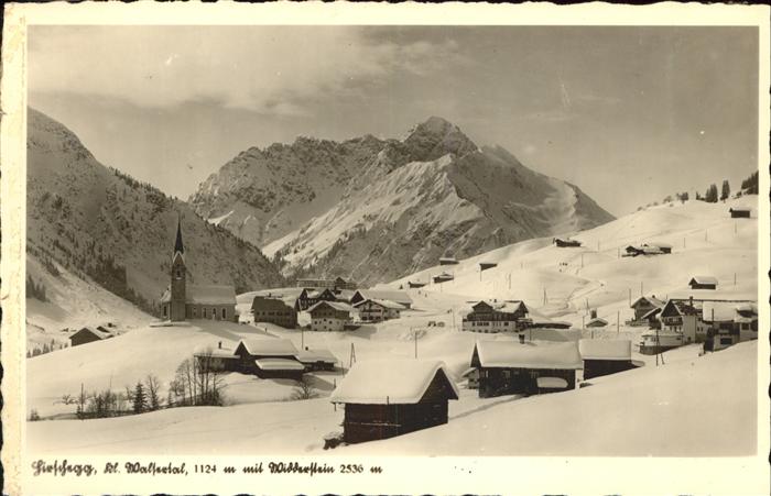 Hirschegg Kleinwalsertal Vorarlberg Widderstein