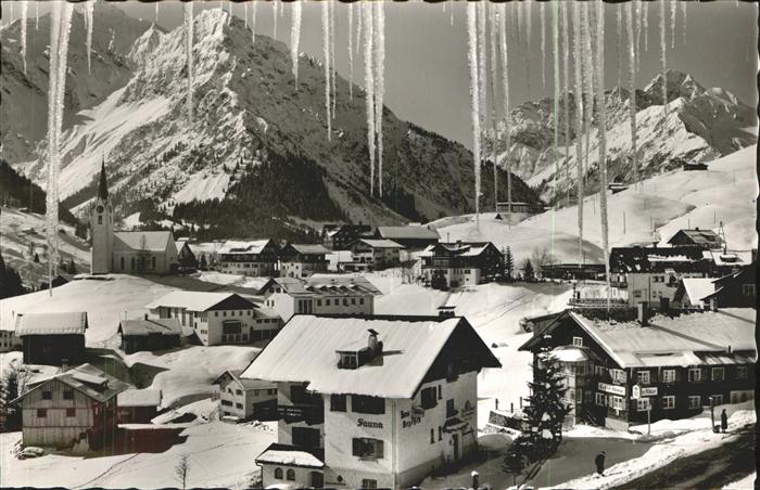 Hirschegg Kleinwalsertal Vorarlberg Teilansicht Widderstein