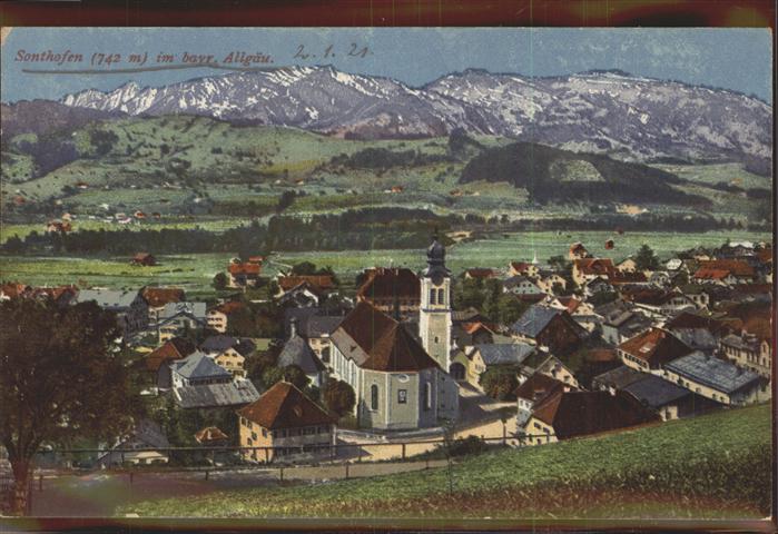 Sonthofen Oberallgaeu Gesamtansicht