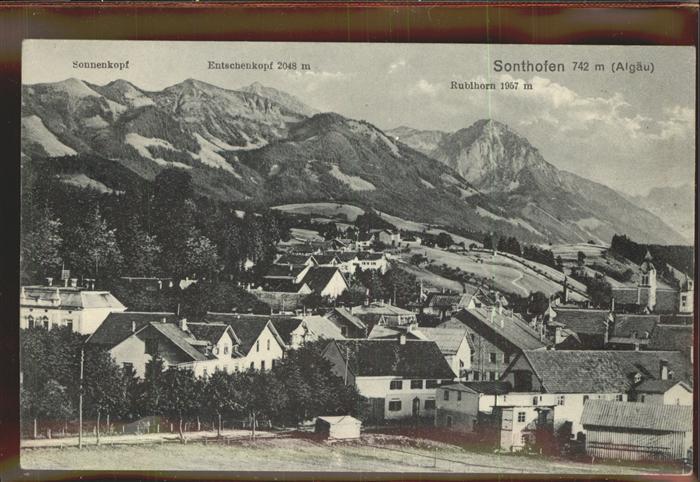 Sonthofen Oberallgaeu Gesamtansicht