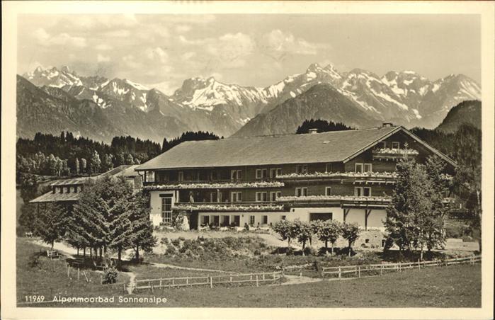 Sonthofen Oberallgaeu Alpenmoorbad Sonnenalpe