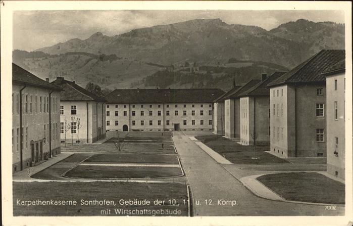 Sonthofen Oberallgaeu Karpathenkaserne