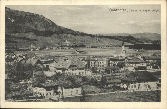 Sonthofen Oberallgaeu Gesamtansicht