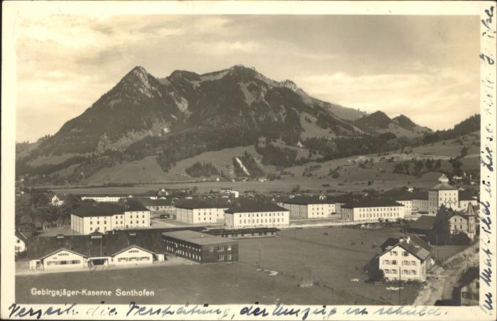 Sonthofen Oberallgaeu Gebirgsjäger-Kaserne