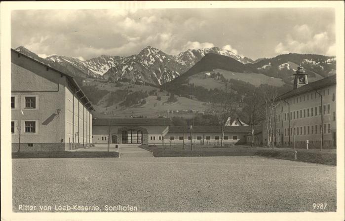 Sonthofen Oberallgaeu Ritter von Leeb-Kaserne