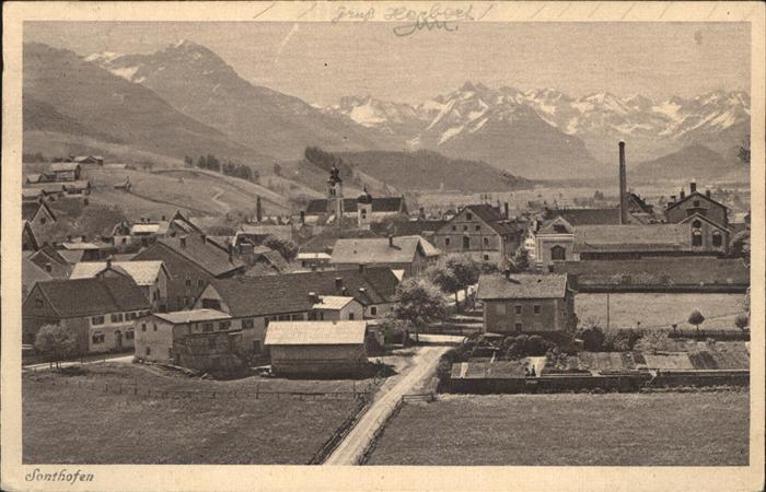 Sonthofen Oberallgaeu Teilansicht