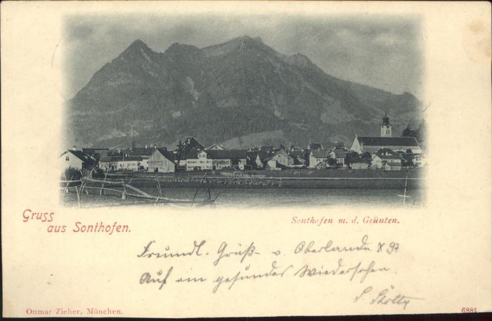 Sonthofen Oberallgaeu Grünten