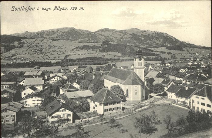 Sonthofen Oberallgaeu Gesamtansicht