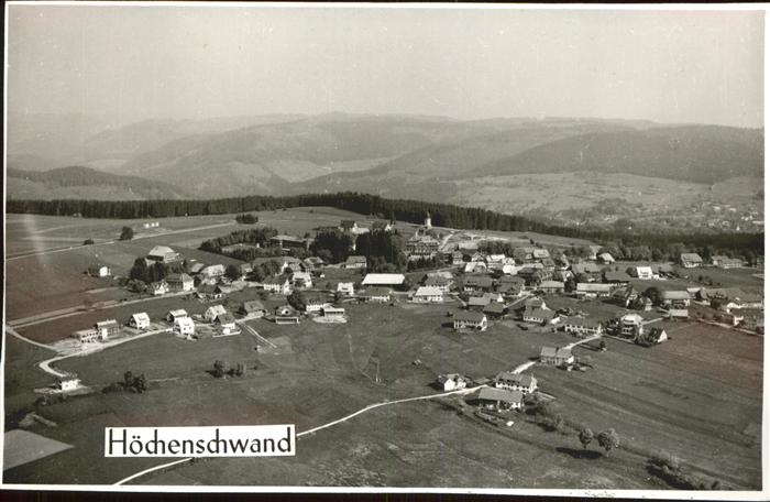Hoechenschwand Schwarzwald BW Luftbild