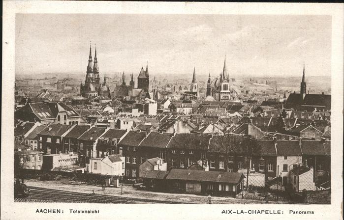 AACHEN NRW Totalansicht mit Blick auf den Dom