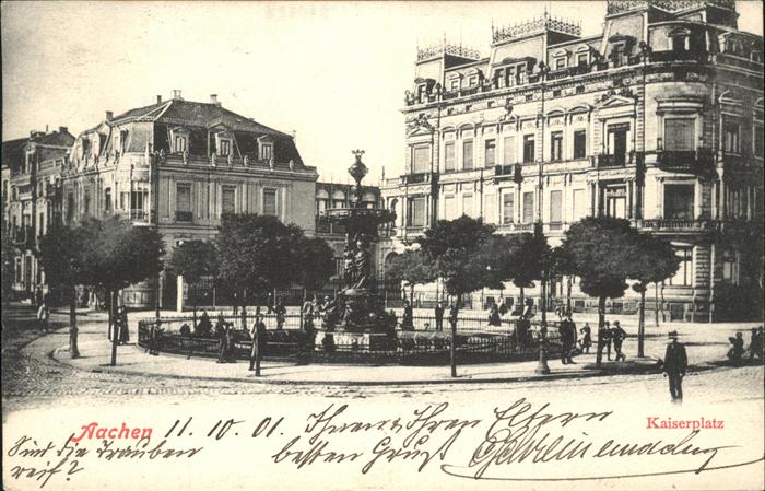 AACHEN NRW Kaiserplatz Brunnen