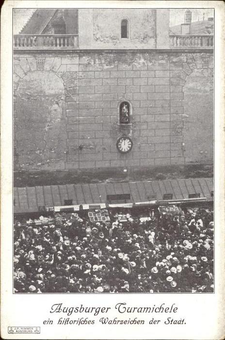 AUGSBURG  CITY Turamichele Historisches Wahrzeichen