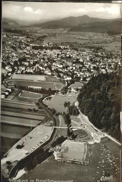 Waldkirch Breisgau Elztal Flugaufnahme