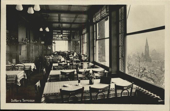 Freiburg Breisgau Schlossbergrestaurant Dattlers Terrasse