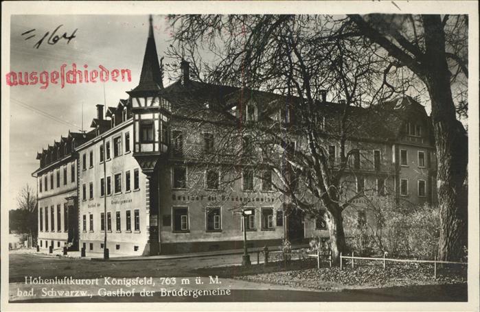 Koenigsfeld Schwarzwald Gasthof Brüdergemeinde