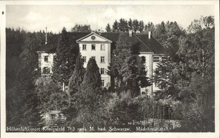 Koenigsfeld Schwarzwald Mädchenanstalt