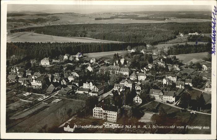 Koenigsfeld Schwarzwald Flugaufnahme