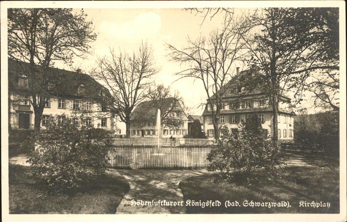 Koenigsfeld Schwarzwald Kirchplatz