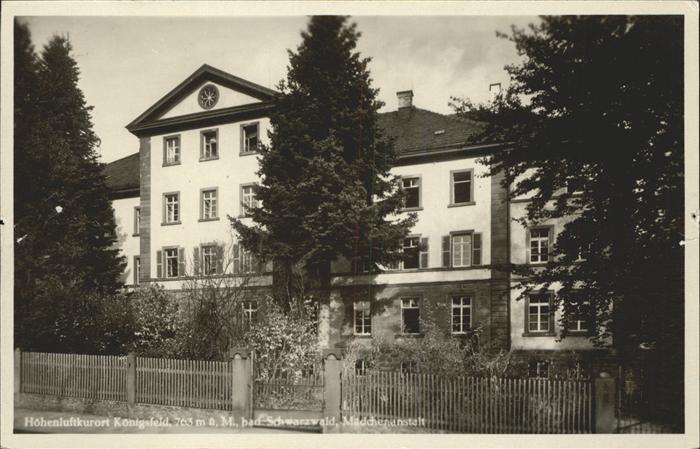 Koenigsfeld Schwarzwald Mädchenanstalt