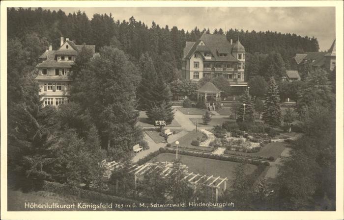 Koenigsfeld Schwarzwald Hindenburgplatz
