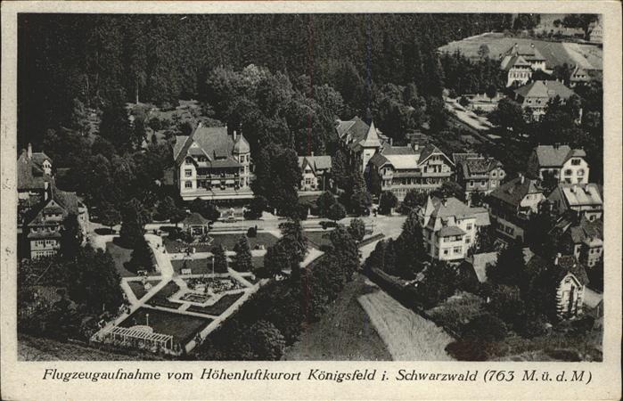 Koenigsfeld Schwarzwald Flugaufnahme