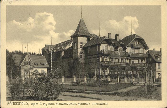 Koenigsfeld Schwarzwald Kurhaus Doniswald