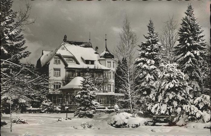 Koenigsfeld Schwarzwald Schwarzwaldhotel Winter