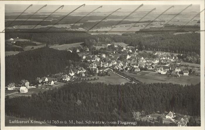 Koenigsfeld Schwarzwald Flugaufnahme