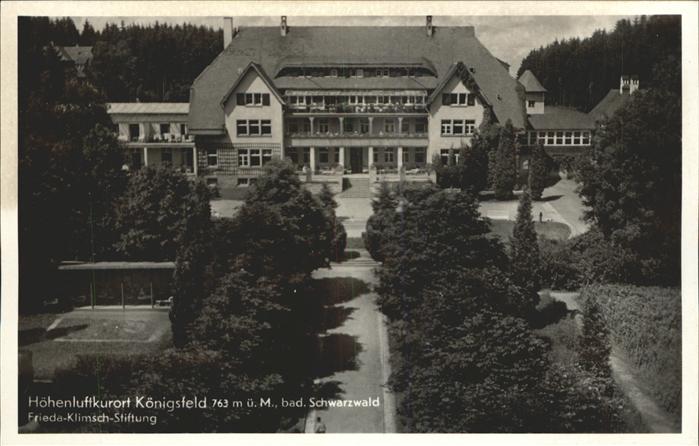 Koenigsfeld Schwarzwald Friede Klimsch Stiftung