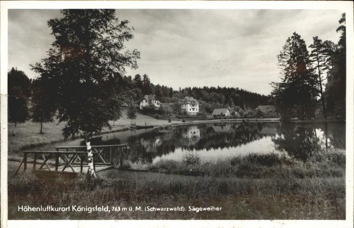 Koenigsfeld Schwarzwald Sägeweiher
