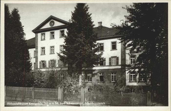 Koenigsfeld Schwarzwald Mädchenanstalt