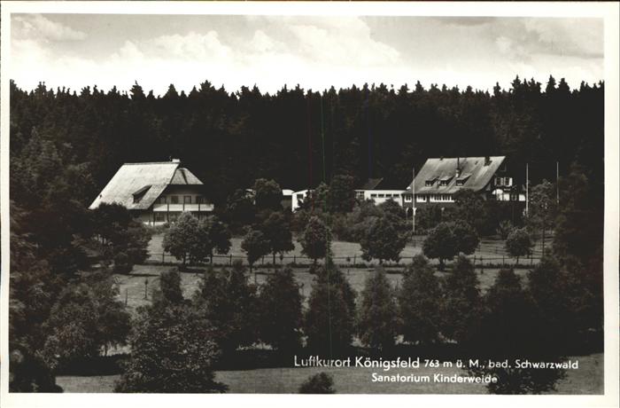 Koenigsfeld Schwarzwald Sanatorim Kinderweide