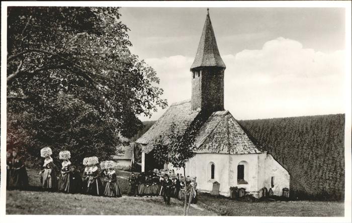 Buchenberg Koenigsfeld Schwarzwald Kirche Tracht