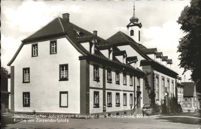 Koenigsfeld Schwarzwald Zinzendorfplatz Kirche