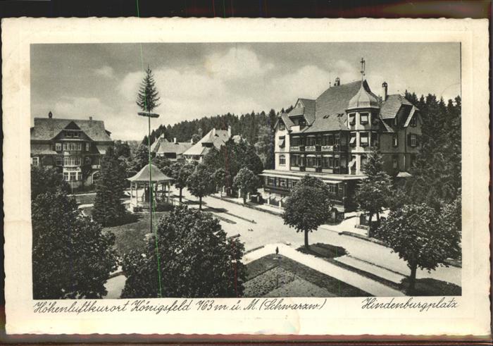 Koenigsfeld Schwarzwald Hindenburgplatz