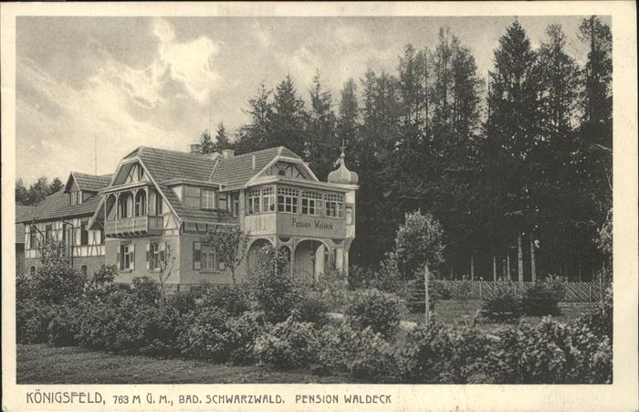 Koenigsfeld Schwarzwald Pension Waldeck