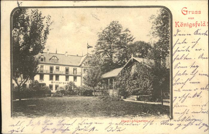 Koenigsfeld Schwarzwald Gasthofsgarten
