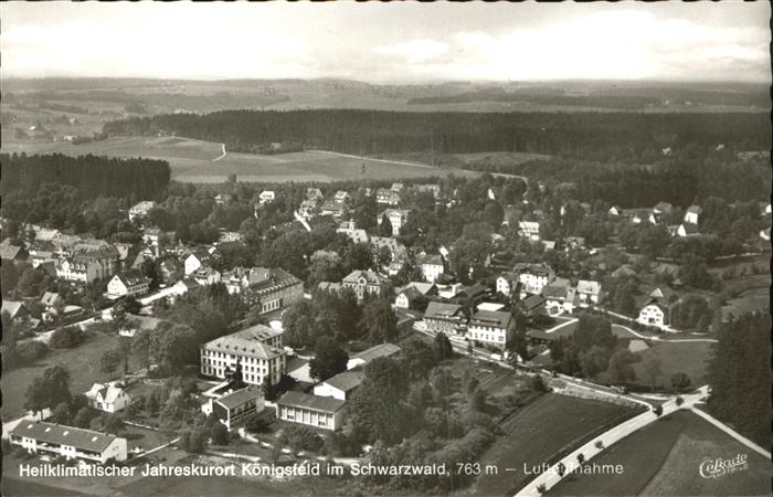 Koenigsfeld Schwarzwald Flugaufnahme Jahreskurort