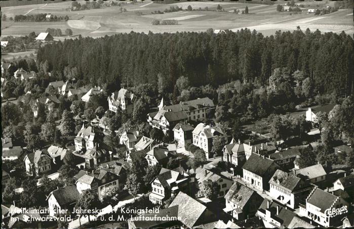 Koenigsfeld Schwarzwald Flugaufnahme