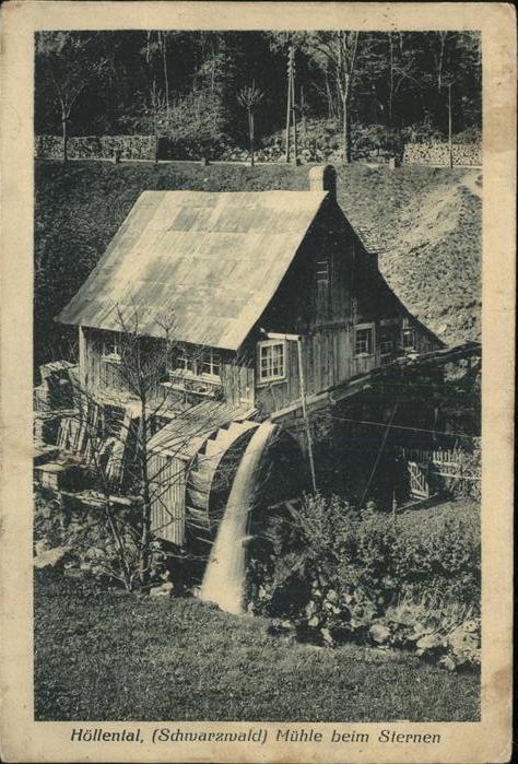 Freiburg Breisgau H?llental M?hle Sternen