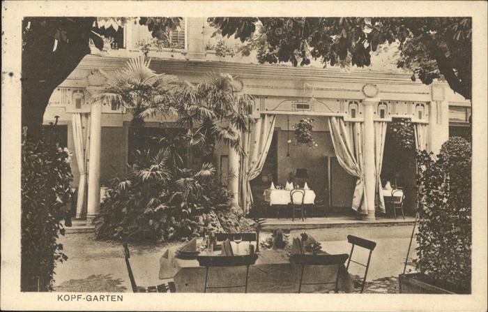 Freiburg Breisgau Garten Hotel Restaurant Kopf