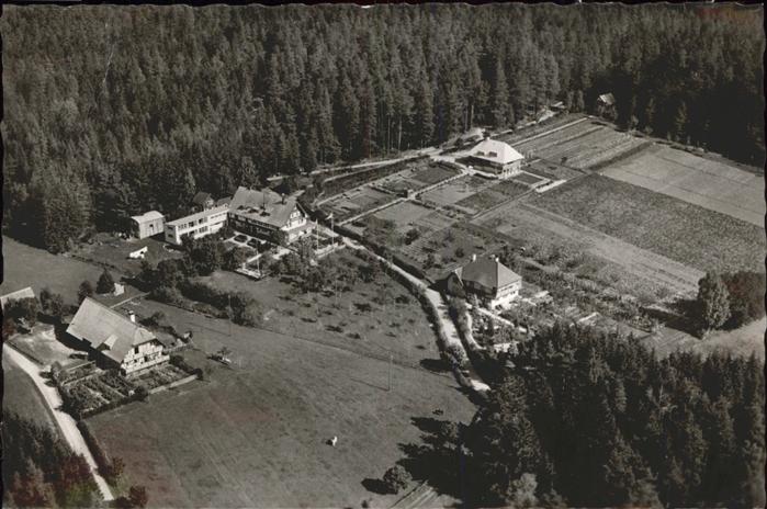 Koenigsfeld Schwarzwald Flugaufnahme Sanatorium Kinderweide