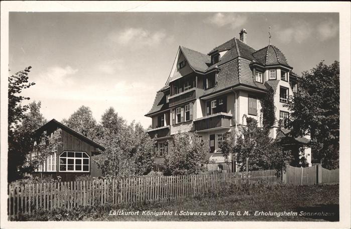 Koenigsfeld Schwarzwald Erholungsheim Sonnenhaus