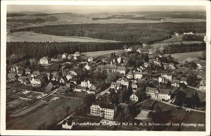 Koenigsfeld Schwarzwald Flugaufnahme